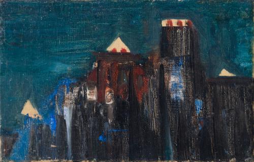 737 - <p><span class="object_author">ÓSCAR DOMÍNGUEZ PALAZÓN (Tenerife, 1906 - París, 1957) - La ville, la nuite<br/></span></p>