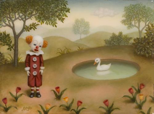 776   -  <p><span class="object_author">MARION PECK (Filipinas, 1963 ) - Payaso con pato (Paintings from Lotus Land)</span></p>