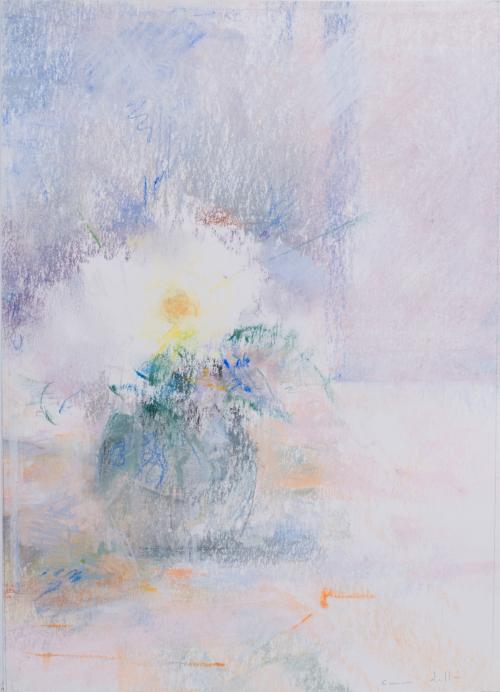 754   -  <p><span class="object_author">CARMEN LAFFÓN (Sevilla, 1934 - Cádiz, 2021) - Jarrón con margarita<br/></span></p>