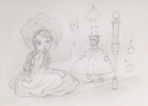 758   -  <p><span class="object_author">MARK RYDEN (EEUU, 1963) -  The Street (Sketch)</span></p>
