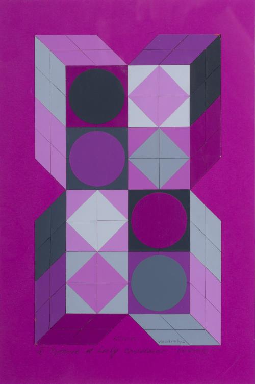 VICTOR VASARELY (Pécs, 1906 - París, 1997), Sin título, Col
