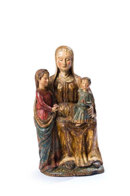 ESCUELA BURGALESA FNS. S. XVI, Santa Ana, la Virgen y el Ni