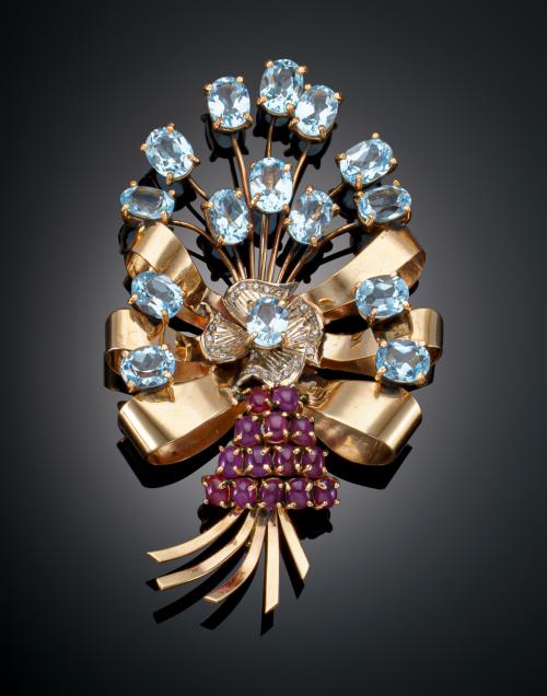 1038   -  <p><span class="object_title">BROCHE CHEVALIER, AÑOS 40.</span></p>