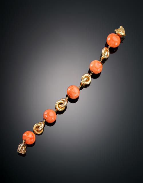 1156   -  <p><span class="object_title">PULSERA CON CUENTAS DE CORAL JAPONÉS</span></p>