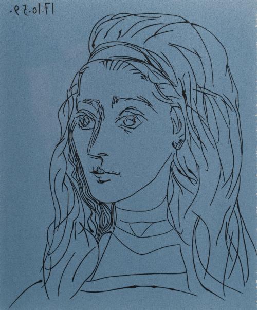 723   -  <p><span class="object_author">PABLO PICASSO (Málaga,1881- Mougins,1973) - Jacqueline Roque<br/></span></p>