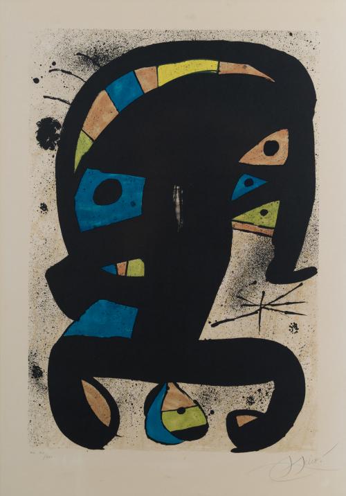 738   -  <p><span class="object_author">JOAN MIRÓ (Barcelona, 1893- Palma de Mallorca, 1983) - El Rei Garrell</span></p>