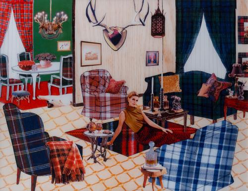 349   -  <p><span class="object_author">LAURIE SIMMONS (Nueva York, 1949)  - The Instant Decorator (Plaid Living Room)<br/></span></p>