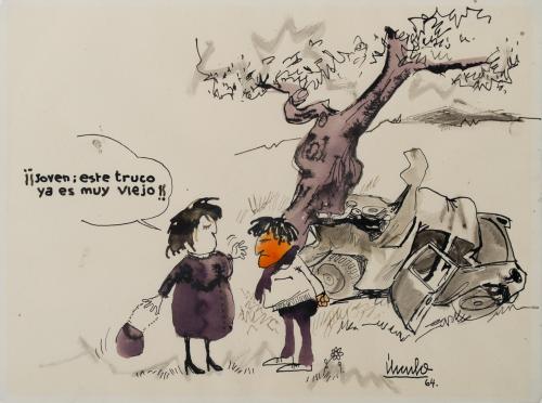 841   -  <p><span class="object_author">EDUARDO ÚRCULO (Santurce,1938 – Madrid, 2003) - ¡¡Joven; este truco ya es muy viejo!!<br/></span></p>