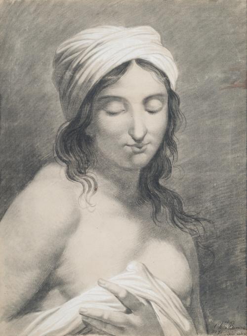 656   -  <p><span class="object_author">ESCUELA FRANCESA S. XIX - Retrato de dama a la salida del baño</span></p>