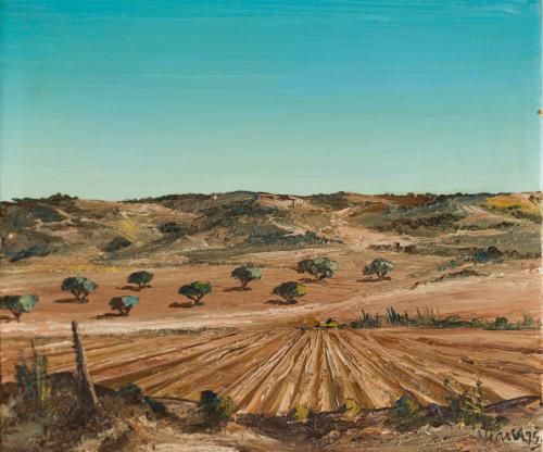 ANTONIO SANTOS VIANA (Madrid, 1942), Paisaje, Óleo sobre ta
