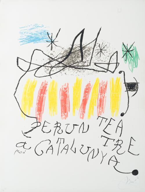 JOAN MIRÓ  (Barcelona, 1893-Palma de Mallorca, 1983), Per u