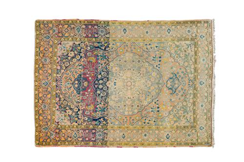 396   -  <p><span class="object_title">Alfombra Tabriz en lana. </span><br></p>