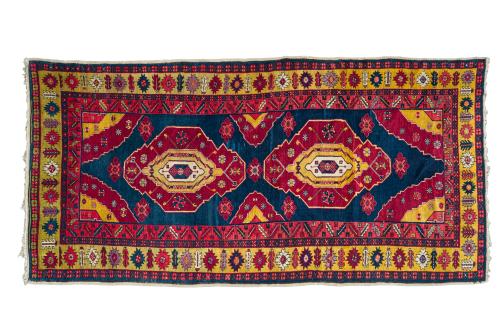 Alfombra caucásica en lana, Daghestan. 