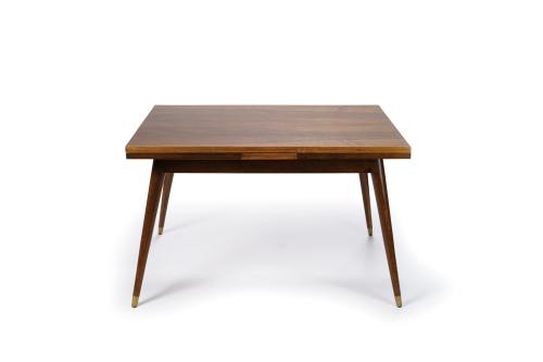 523   -  <p><span class="object_title">Mesa de comedor de estilo escandinavo de madera de palisandro de la India. </span><br></p>