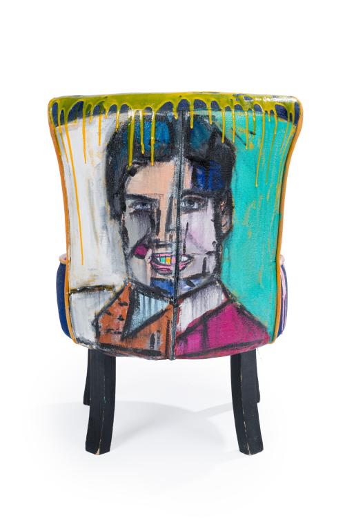 CHARLY FARIGOLA (La Habana, 1987), Elvis, Dripping con resi
