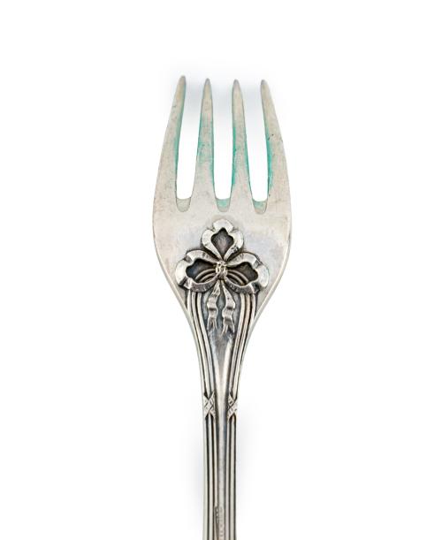 Antigua cubertería en plata española punzonada con marcas d