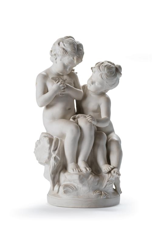 108   -  <p><span class="object_title">HIPPOLYTE MOREAU (1832-1926)<br/>"Niños con pajarito".</span><br></p>