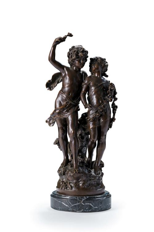 169   -  <p><span class="object_title">SIGUIENDO MODELOS DE AUGUSTE MOUREAU (1861-1906)<br/>"La primavera"</span></p>
