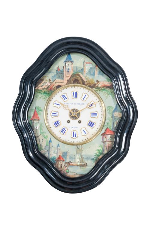 ANTONIO LLORENTE - ALMERÍA. S. XIX.Reloj ojo de buey firm