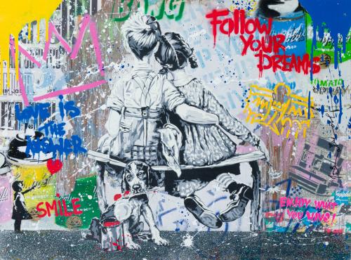 710   -  <p><span class="object_author">MR. BRAINWASH (París, 1966) - Work well together</span></p>