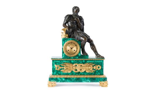 168   -  <p><span class="object_title">Reloj de sobremesa Restauración, Francia, C. 1815.<br/></span><br></p>