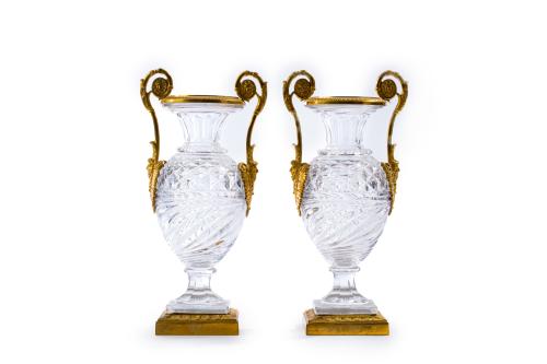 Pareja de jarrones de estilo imperial, Rusia, S. XX.