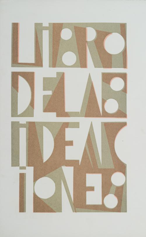 511   -  <p><span class="object_title">Libro de las ideas<br/>Carpeta 1988<br/>18 serigrafías sobre textos de Antonio Leyva, Rafael Lorente, Julián Marcos y Cristina Maristany.<br/></span><br></p>