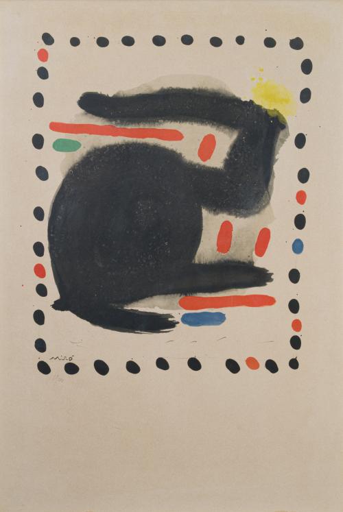 JOAN MIRO (Barcelona, 1893 - Palma, 1983), Sin título, Seri