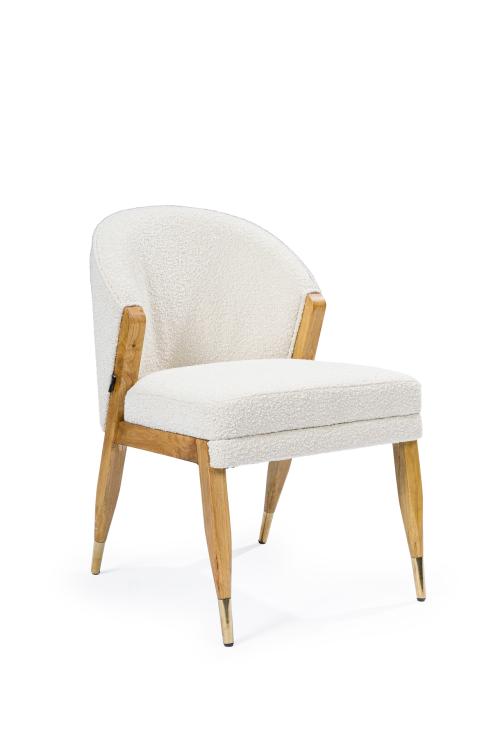 VICALSilla en madera de fresno, respaldo curvo de diseño 