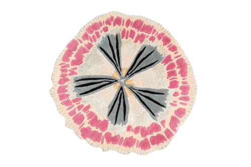 MISSONI Alfombra redonda modelo Botánica, en lana y visco