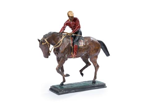 ISIDORE JULES BONHEUR (1827-1901)"Jockey" Escultura en 