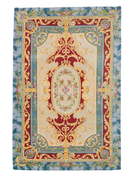 150   -  <p><span class="object_title">Alfombra española en lana firma Pedro Peña, siguiendo modelos de la Real Fábrica. </span><br></p>