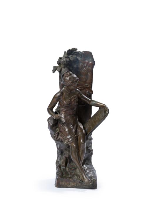 EMILLE LOUIS PICAULT (1833-1915)"Memoria"Escultura en b