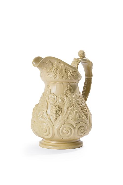 RIDGWAY. Staffordshire. Inglaterra, C. 1830.Jarra en gres