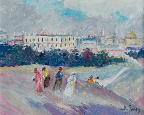 608   -  <p><span class="object_author">ANTONIO TORRES (Albacete, 1969) - Vista del Palacio Real</span></p>