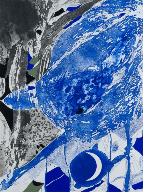 JOSEP GUINOVART (Barcelona, 1927-2007) , Composición en azu