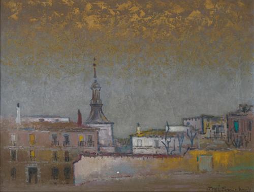 596   -  <p><span class="object_author">ESCUELA ESPAÑOLA S. XX - Calle de Sacramento Madrid</span></p>