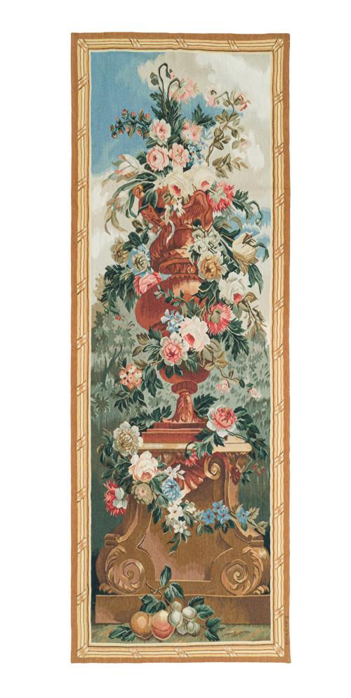 "Entrefenêtre"Cortina-tapiz en lana tejida en telar de al