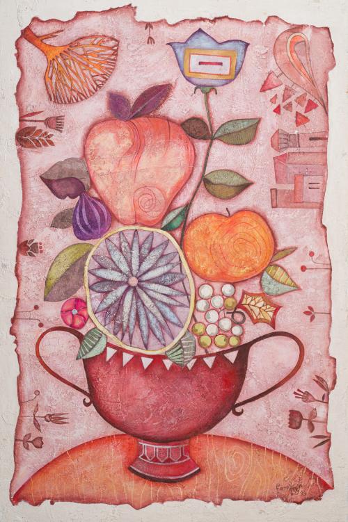 RAQUEL PEREZ FARIÑAS (España, 1964), Bodegón de octubre, Té