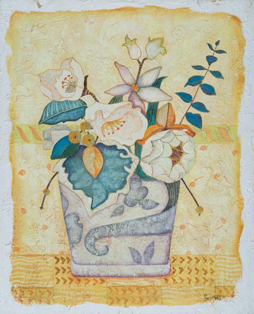 RAQUEL PEREZ FARIÑAS (España, 1964), Jarrón de invierno, Té