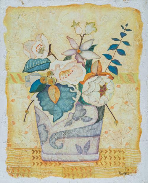 RAQUEL PEREZ FARIÑAS (España, 1964), Jarrón de invierno, Té