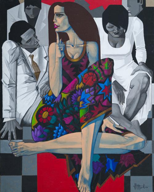 746   -  <p><span class="object_author">ALFREDO MONTAÑA (Oviedo, 1945) - Encuentro inesperado</span></p>