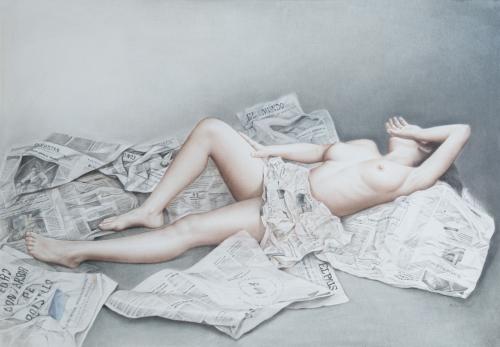 742   -  <p><span class="object_author">SOLEDAD FERNANDEZ RAMOS (Madrid, 1949) - Reflexión sobre papel</span></p>