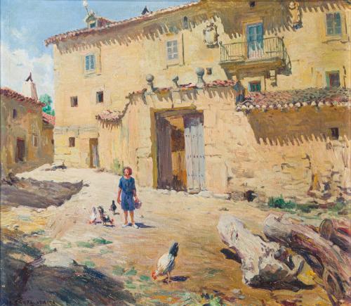 574   -  <p><span class="object_author">MARCELINO SANTA MARÍA (Burgos, 1866- Madrid, 1952). Siglo XX - Calle de Poza de la Sal </span></p>