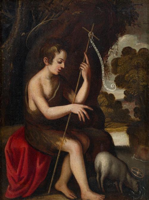 483   -  <p><span class="object_author">ESCUELA SEVILLANA. Segunda mitad del siglo XVII. - San Juan Bauitista</span></p>