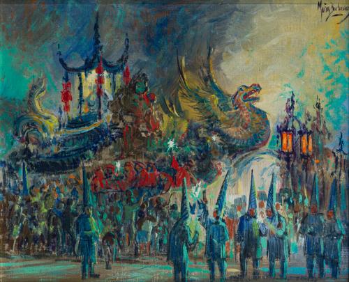 MANUEL MUÑOZ BARBERÁN (Murcia, 1921-2007), El entierro de l