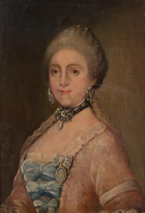 360   -  <p><span class="object_author">ESCUELA ESPAÑOLA S. XIX - Retrato de Dama</span></p>