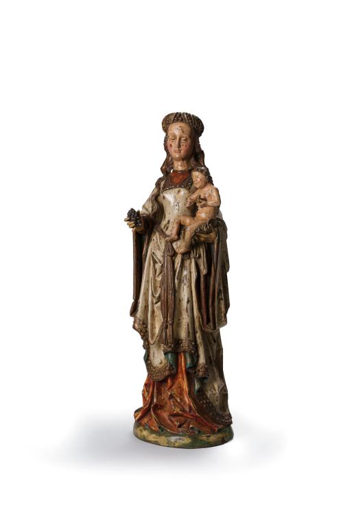 321   -  <p><span class="object_author">ESCUELA BURGALESA S. XVI - Virgen con niño</span></p>