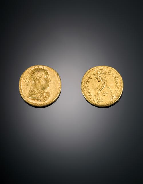 967   -  <p><span class="object_title">MONEDA PTOLOMEO IV DE ORO</span></p>