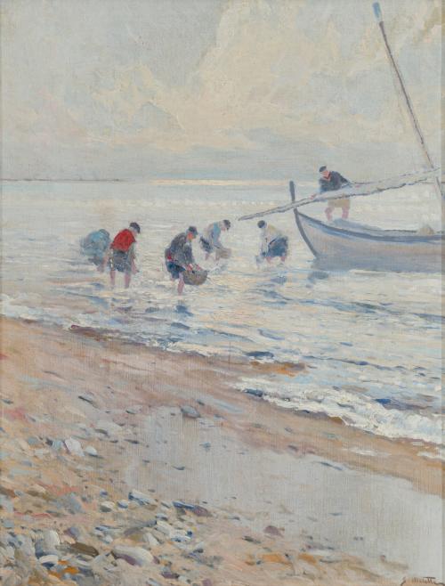 623 - <p><span class="object_author">SEGUNDO MATILLA (Madrid, 1862 - Teyá, 1937) - Llegada de la pesca</span></p>